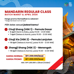 Kelas Reguler Bahasa Mandarin