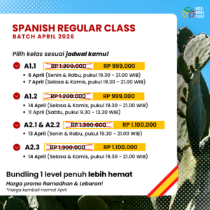 Kelas Reguler Bahasa Spanyol