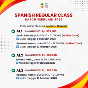 Kelas Reguler Bahasa Spanyol