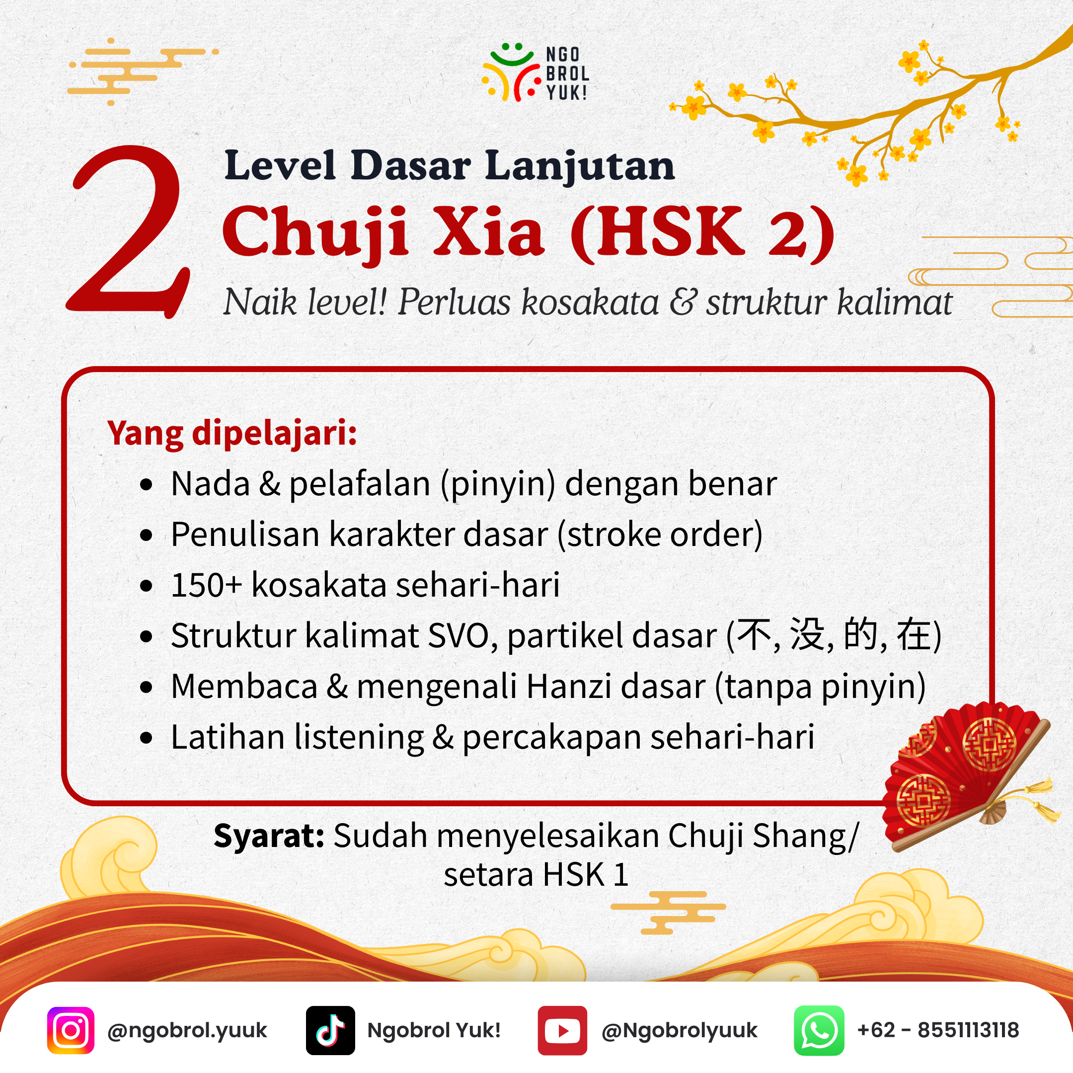 Kelas Privat Bahasa Mandarin - Gambar 3