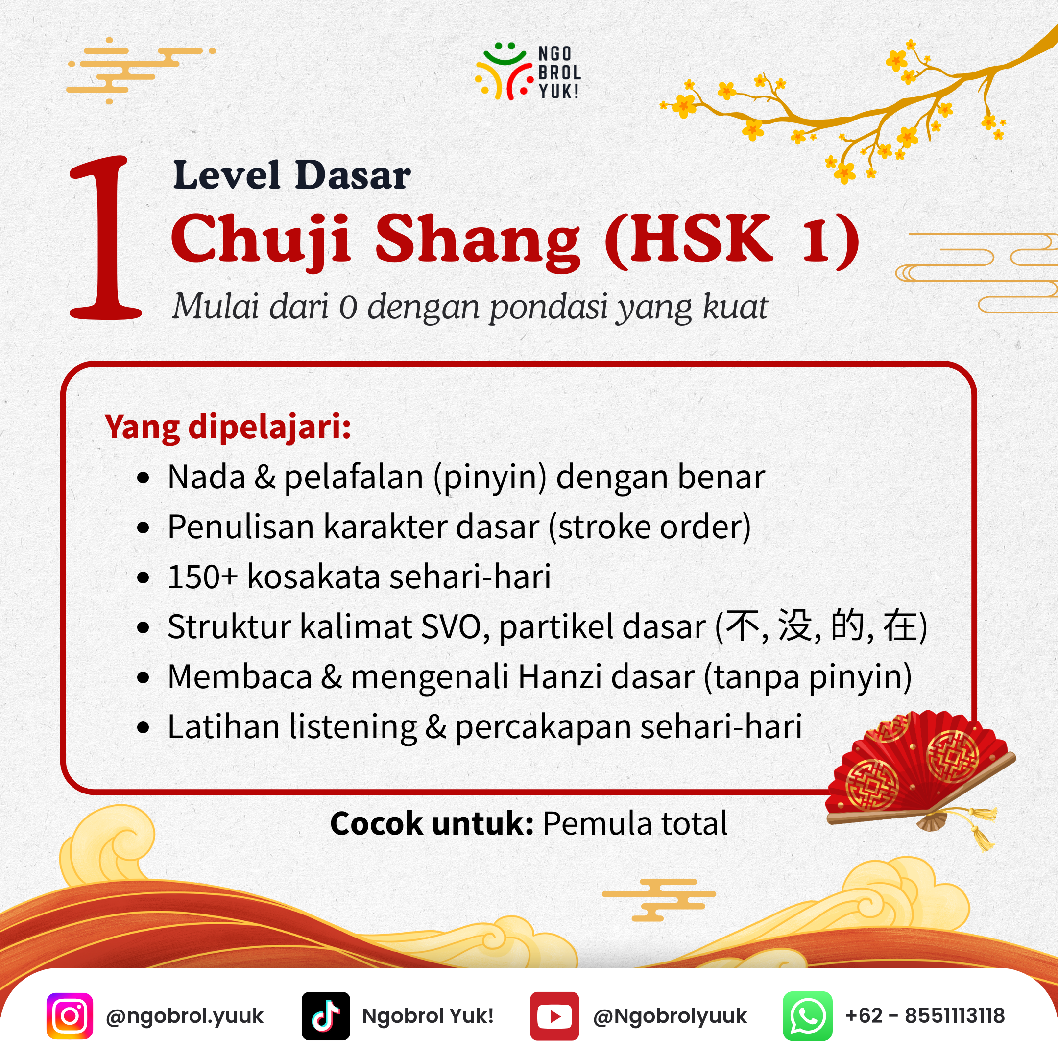 Kelas Privat Bahasa Mandarin - Gambar 2