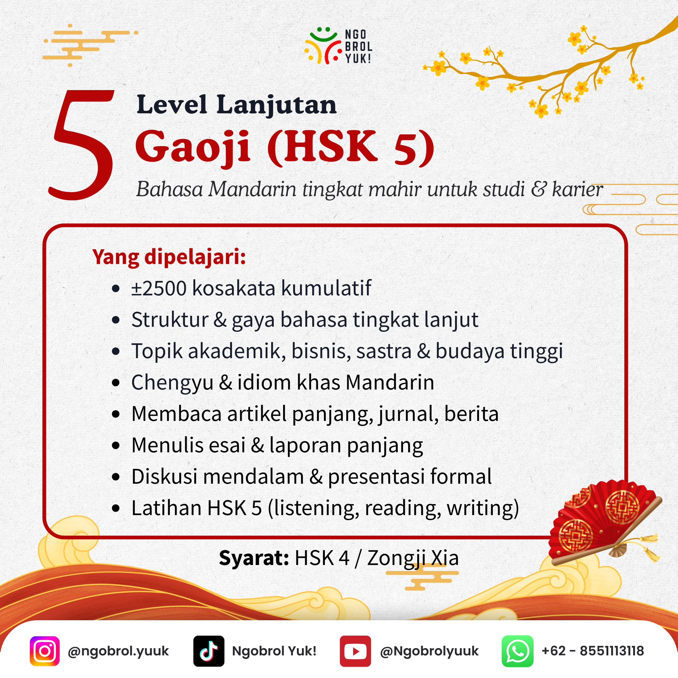 Kelas Privat Bahasa Mandarin - Gambar 6