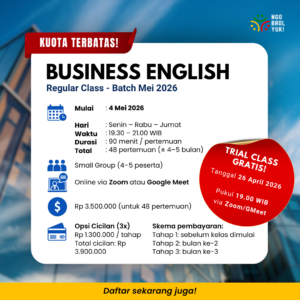 Clase de negocios en inglés